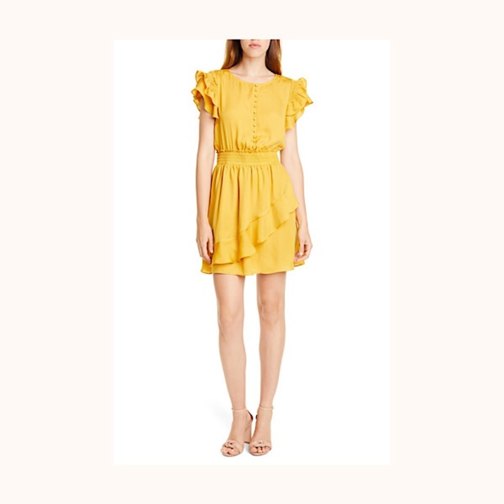 DOLAN Sell Smocked Flutter Minidress XL NWT $198